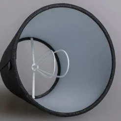 Linnen klemkap zwart rond schuin 12/8/11