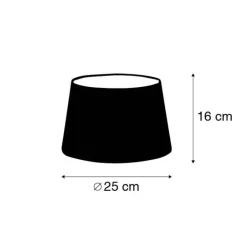 Linnen lampenkap bruin 25/16