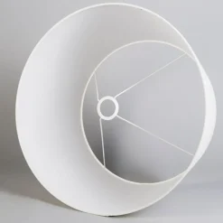 Linnen lampenkap creme rond schuin 50/40/26