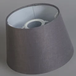 Linnen lampenkap grijs 25/16