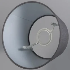 Linnen lampenkap grijs 25/16