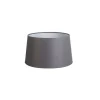 Linnen lampenkap grijs rond schuin 35/30/18