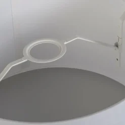 Linnen lampenkap taupe rond schuin 35/30/18