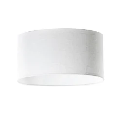 Linnen lampenkap wit ovaal 35/23/18