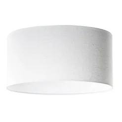 Linnen lampenkap wit ovaal 50/33/25