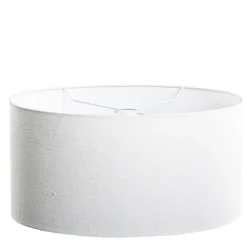 Linnen lampenkap wit ovaal 50/33/25