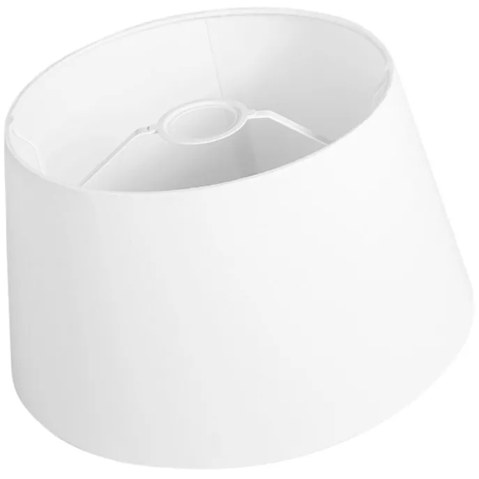 Linnen lampenkap wit rond schuin 35/30/20