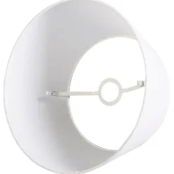 Linnen lampenkap wit rond schuin 35/30/20