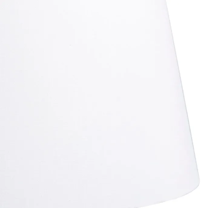 Linnen lampenkap wit rond schuin 35/30/20