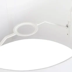 Linnen lampenkap wit rond schuin 35/30/20