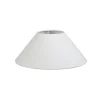 Linnen lampenkap wit rond schuin 40/15/16