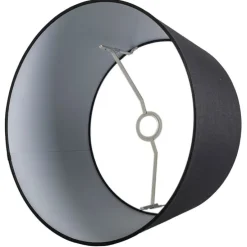 Linnen lampenkap zwart 45/25