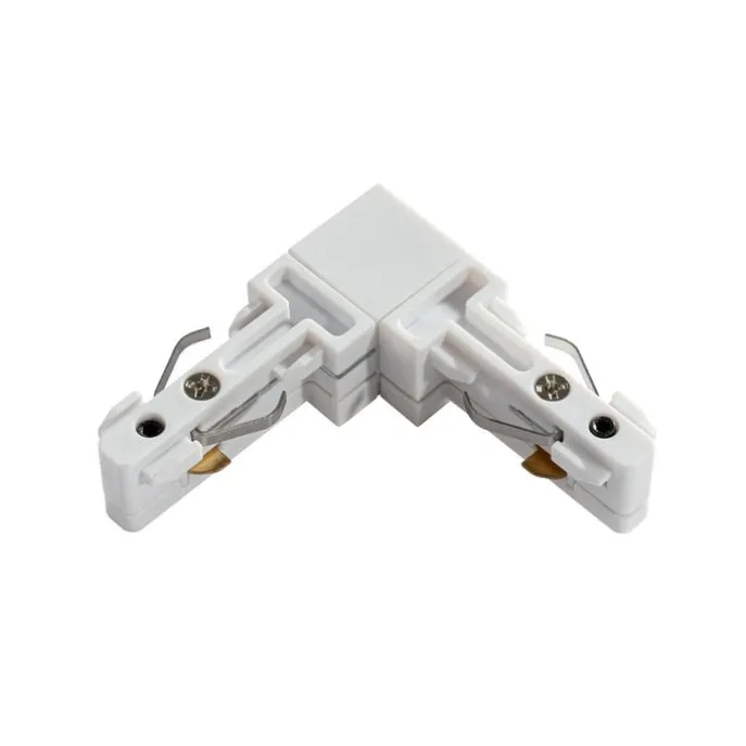 L-Koppelstuk rail wit 1-fase - Slimline