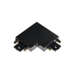L-Koppelstuk rail zwart 1-fase - Magnetic