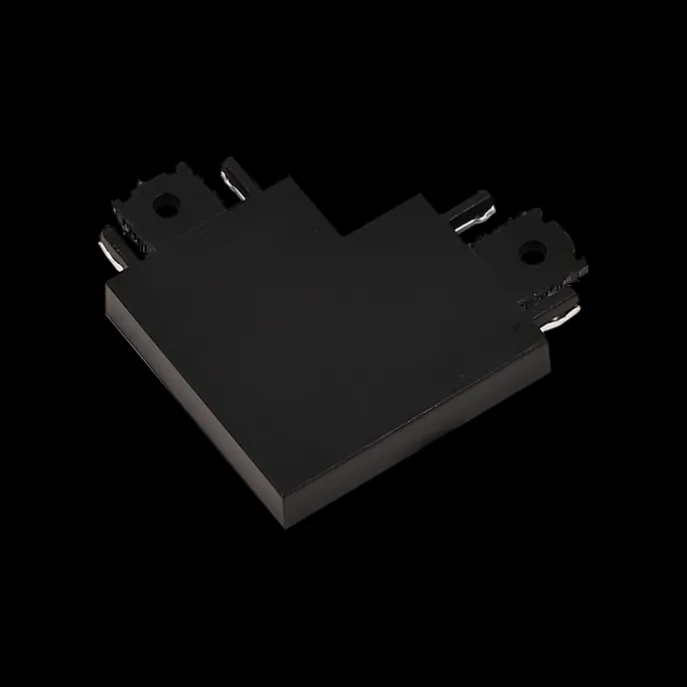 L-Koppelstuk rail zwart 1-fase - Magnetic