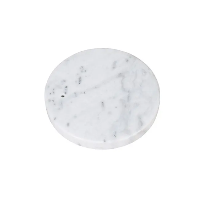 Marmeren voet wit rond voor booglamp XXL