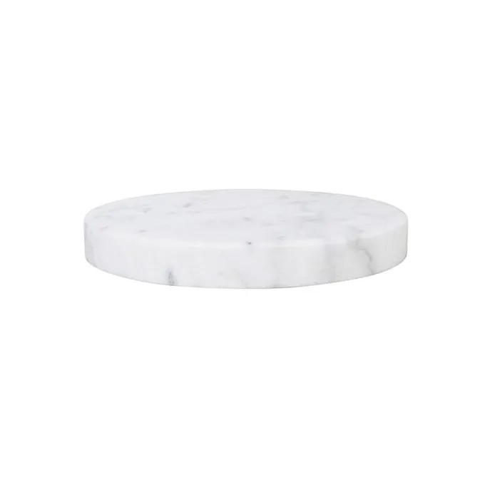 Marmeren voet wit rond voor booglamp XXL