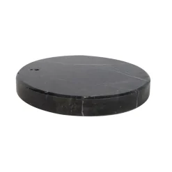 Marmeren voet zwart rond voor booglamp XXL