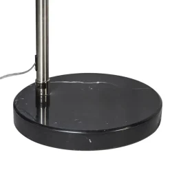 Marmeren voet zwart rond voor booglamp XXL