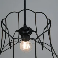 Metalen lampenkap zwart 35/29 - Granny Frame