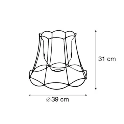 Metalen lampenkap zwart 40/31 - Granny Frame