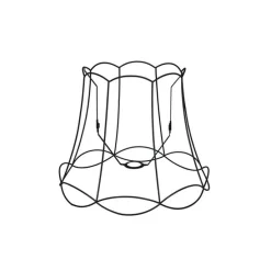 Metalen lampenkap zwart 45/36 - Granny Frame