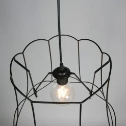 Metalen lampenkap zwart 45/36 - Granny Frame