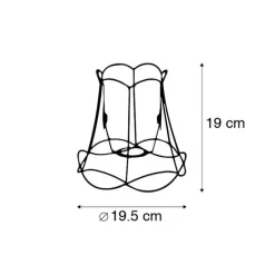 Metalen lampenkap zwart 20/19 - Granny Frame