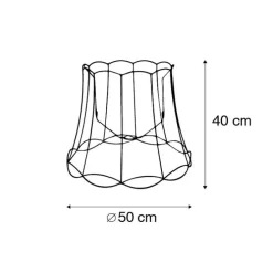 Metalen lampenkap zwart 50/40 - Granny Frame