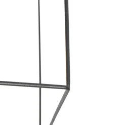 Minimalistische plafondlamp zwart met goud 2-lichts - Kodi