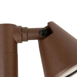 Modern buiten paaltje roestbruin 100 cm IP44 verstelbaar - Ciara