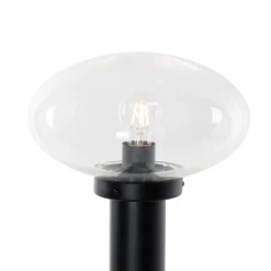 Modern buiten paaltje zwart 100 cm - Elly