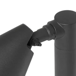 Modern buiten paaltje zwart 60 cm IP44 verstelbaar - Ciara