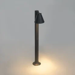 Modern buiten paaltje zwart 60 cm IP44 verstelbaar - Ciara