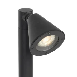 Modern buiten paaltje zwart 60 cm IP44 verstelbaar - Ciara
