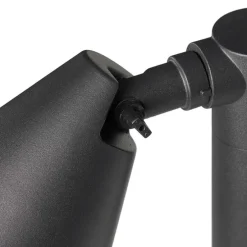 Modern buiten paaltje zwart 100 cm IP44 verstelbaar - Ciara