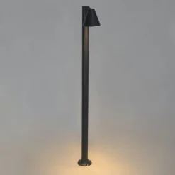 Modern buiten paaltje zwart 100 cm IP44 verstelbaar - Ciara