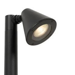 Modern buiten paaltje zwart 30 cm IP44 verstelbaar - Ciara