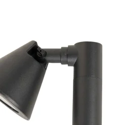 Modern buiten paaltje zwart 30 cm IP44 verstelbaar - Ciara
