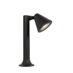 Modern buiten paaltje zwart 30 cm IP44 verstelbaar - Ciara