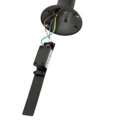 Modern buiten paaltje zwart 30 cm IP44 verstelbaar - Ciara