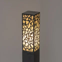 Modern buiten paaltje zwart 90 cm IP44 - Nicole