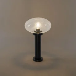 Modern buiten paaltje zwart 50 cm - Elly