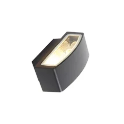 Modern buitenwandlamp grafiet 14,3 cm IP44 - Latina