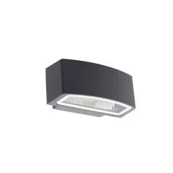 Modern buitenwandlamp grafiet 14,3 cm IP44 - Latina