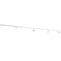 Modern 3-fase railsysteem met 4 spots wit - 3-Phase Ruler
