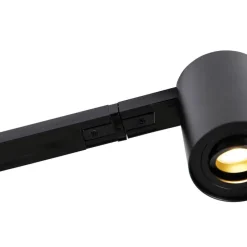 Modern 1-fase railsysteem met 5 spots zwart - Rondoo Up