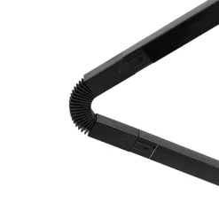 Modern 1-fase railsysteem met 5 spots zwart - Rondoo Up