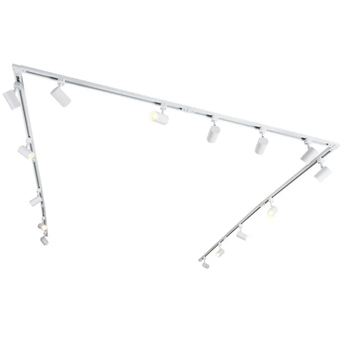 Modern 1-fase railsysteem met 15 spots wit - Iconic Jeana