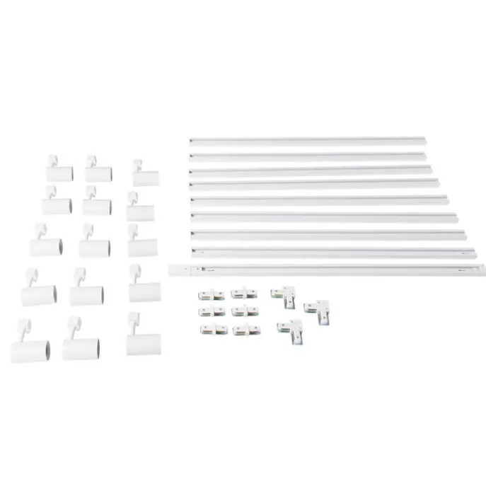 Modern 1-fase railsysteem met 15 spots wit - Iconic Jeana